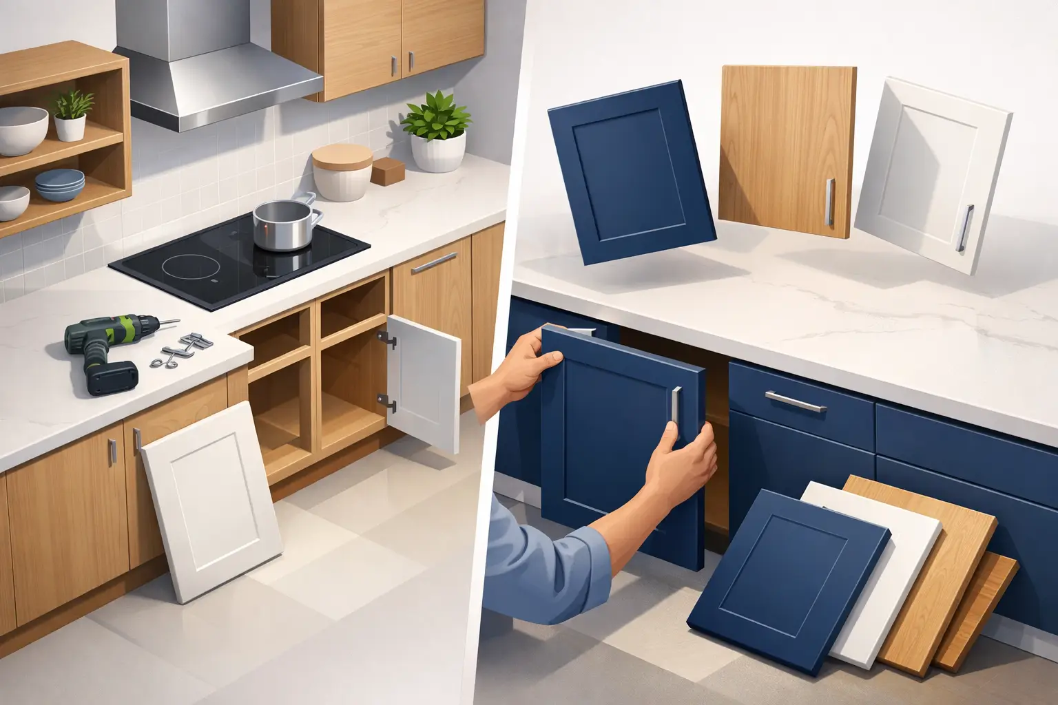 Can You Replace Cabinet Doors Only in a Kitchen?