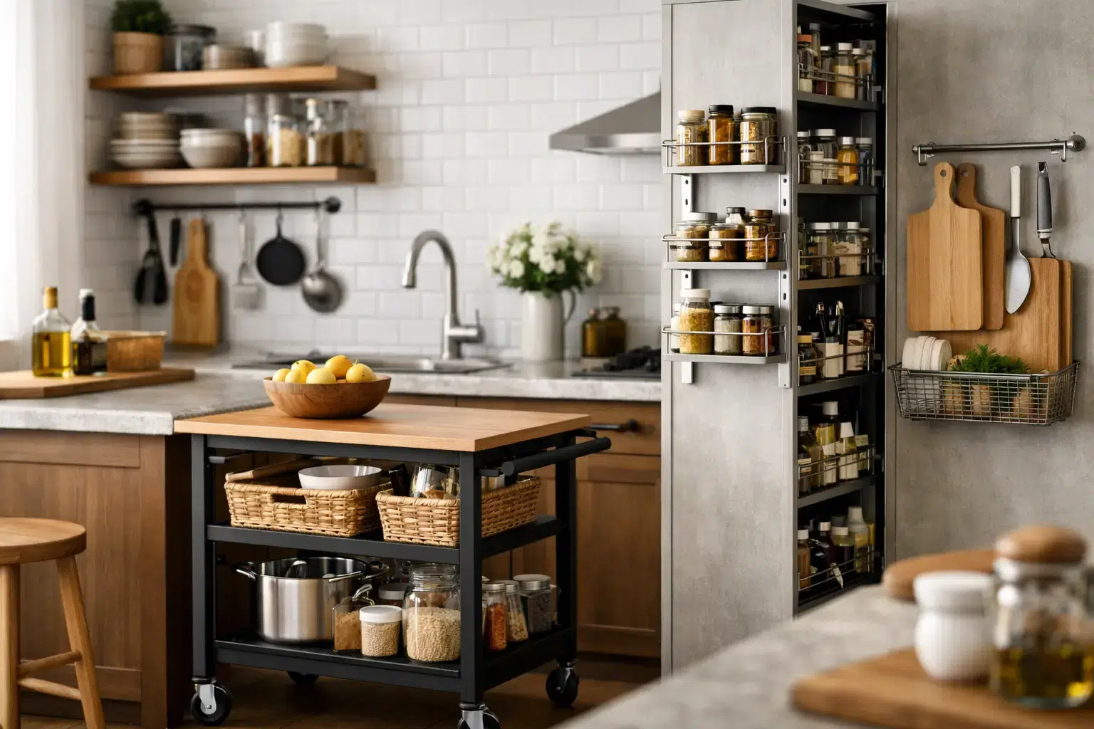 How to Add Kitchen Storage Without a Full Remodel