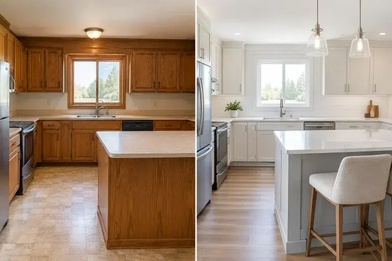 Outdated Cabinetry Transformation That Makes Sense